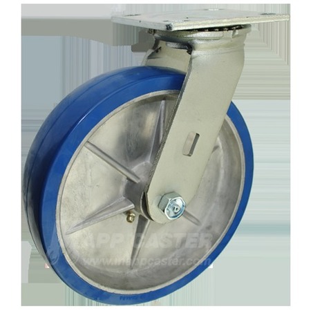 MAPP CASTER 8"X2" Polyurethane on Aluminum Wheel Swivel Caster - 1,250 Lbs Cap 1463P7B820S